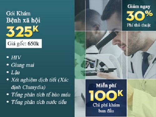 Ưu đãi khám bệnh lậu giang mai sùi mào gà, phát hiện hiện giang mai sớm